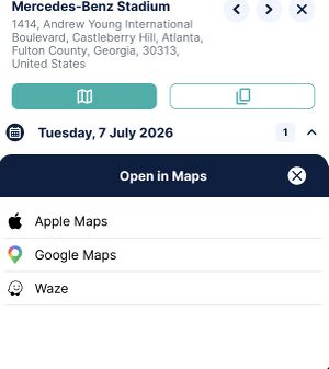 Selecting an external mapping App